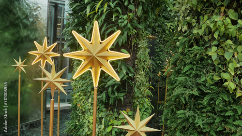 Star Decorationn, Waterfall and Star, Event Decoration photo