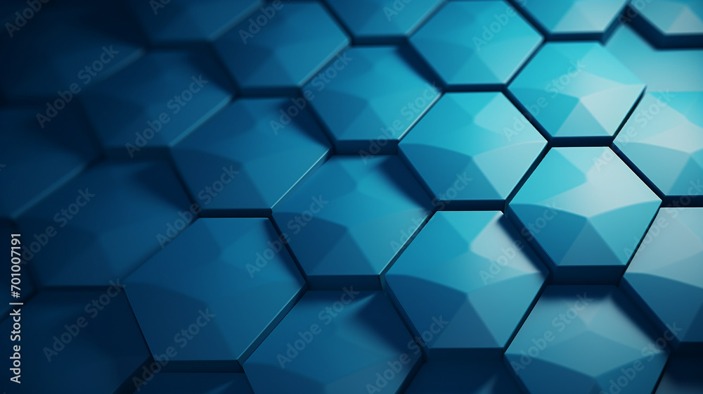 Abstract blue hexagon background Abstract blue hexagon background