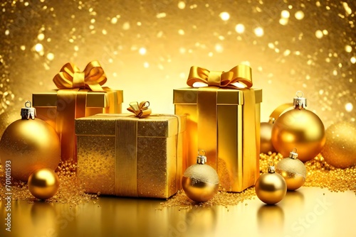 christmas background with gift box