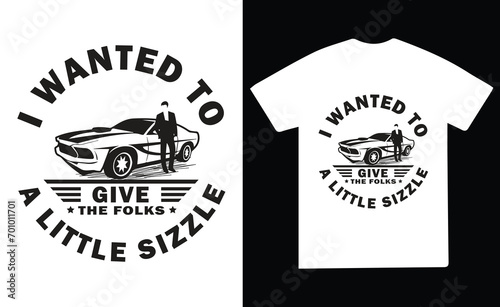 Vintage Modern Car T-shirt Design