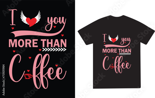 Beautiful Happy Valentine's Day T-shirt Design
