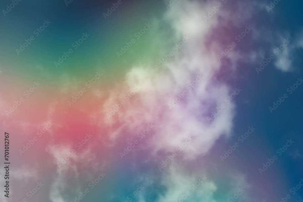 Background images in rainbow hues consisting of red, green, yellow, blue, pink, and many more.