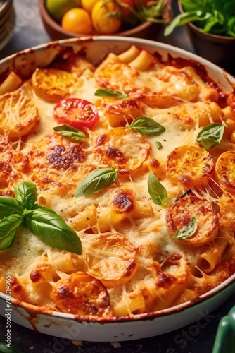 cheesy vegetable pasta bake