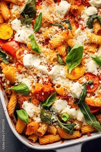 cheesy vegetable pasta bake