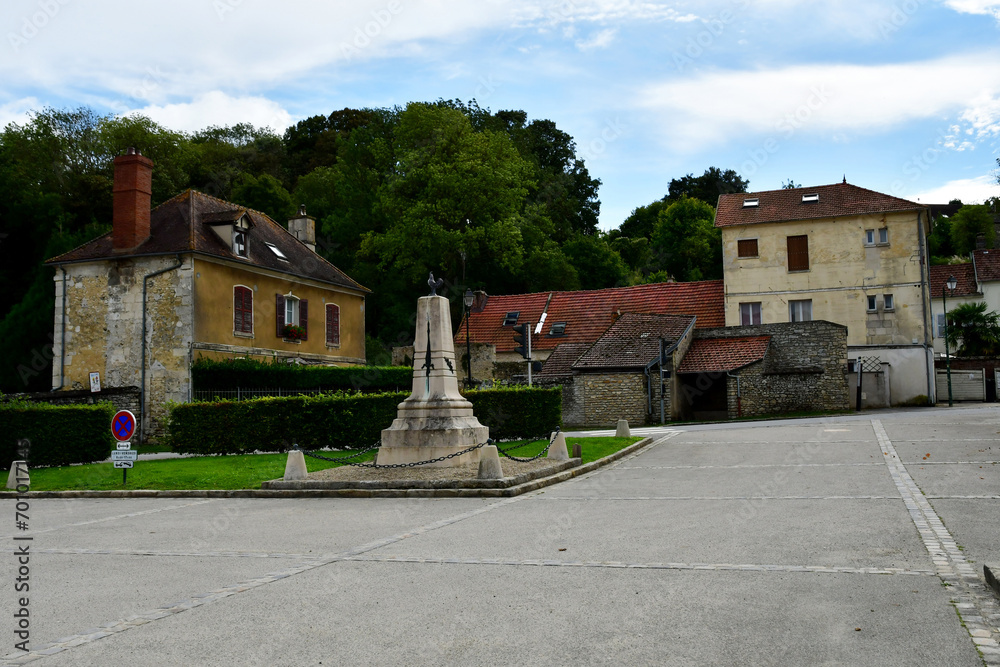 Ambleville; France - september 19 2023 : village center