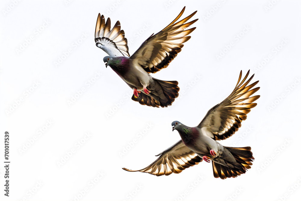 Obraz premium group of pigeons