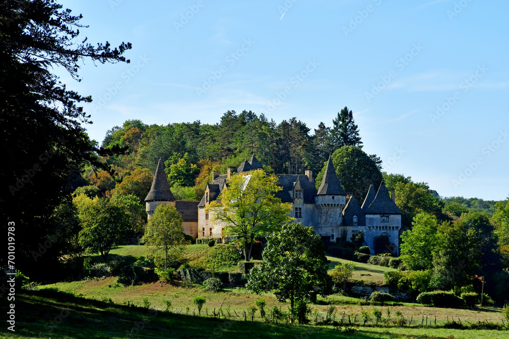 Saint Amand de Coly; France - october 7 2023 :  picturesque village