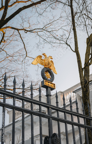 The fence of the Anichkov Palace in St. Petersburg photo