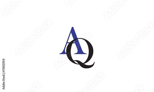 AQ, QA , A , Q , Abstract Letters Logo Monogram