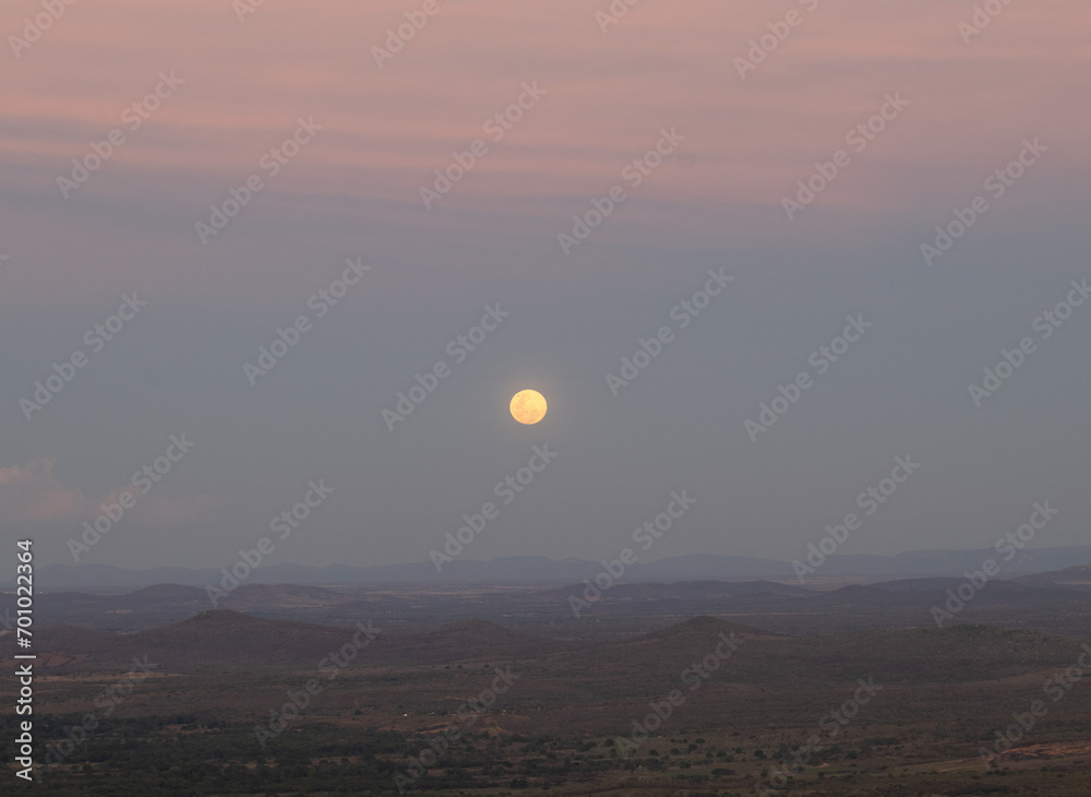 sunset in the mountains