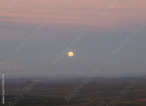 sunset in the mountains