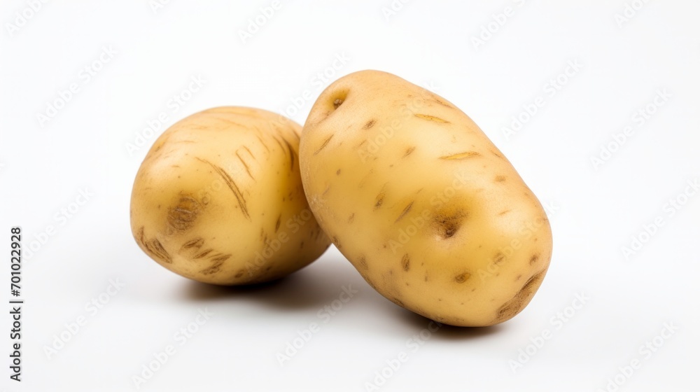 potato isolated on white background. Neural network AI generated art potato isolated on white background. Neural network AI generated art