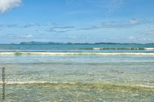 Port Barton, Palawan  Philippines - December 23 2023 - Beautiful coastline and turquoise water at the Port Barton Beach in San Vicente, Palawanin the White Beach near Port Barton  © Scotts Travel Photos