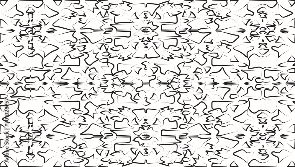 Fototapeta premium Chaos lines Pattern, Seamless Pattern, Design for Wallpaper or Wall, Texture Pattern.