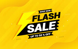 Flash Sale banner design.Discount banner design.