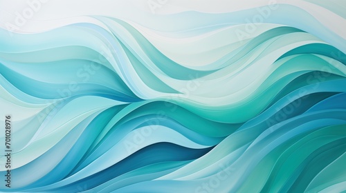 peaceful abstract landscape with soft, undulating waves in varying shades of blue, designed to evoke a sense of calm and tranquility through its gentle flow and serene pattern
