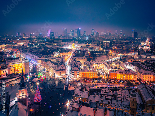 Świąteczna Starówka w Warszawie #701032536