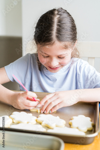 Little Girl Spells 'Sorry' on Iced Sugar Cookies