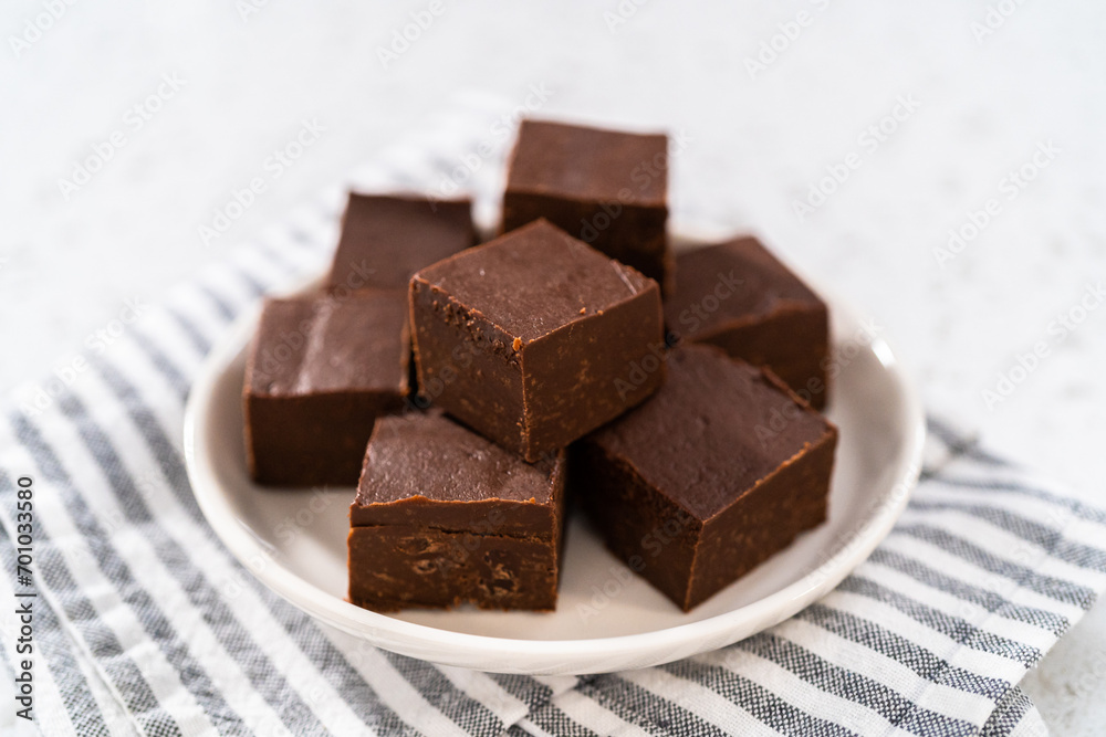 Homemade plain fudge Homemade plain fudge