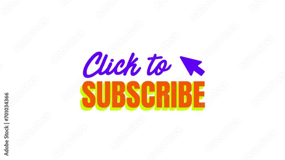 Animated click-to-subscribe icon background, logo symbol, social media Animated click-to-subscribe icon background, logo symbol, social media