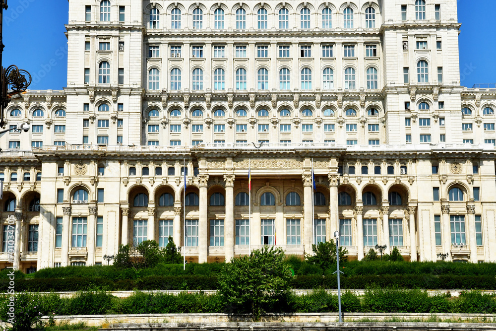 Bucarest, Romania - july 2 2023 : Parliament Palace