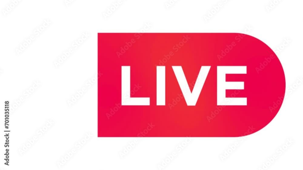 Animated Live icon background, logo symbol, social media Animated Live icon background, logo symbol, social media