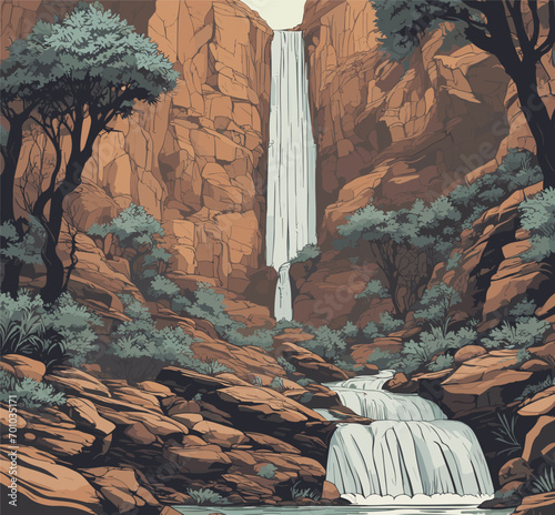 ancient cave in the mountains