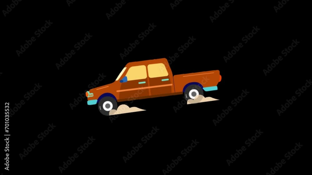 Animated Pick Up Truck wiggle icon background, logo symbol, social media Animated Pick Up Truck wiggle icon background, logo symbol, social media
