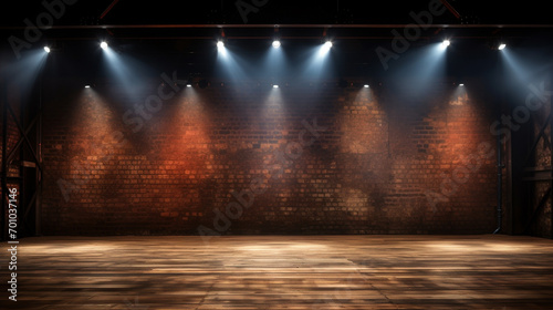 spotlight on stage HD 8K wallpaper Stock Photographic Image 