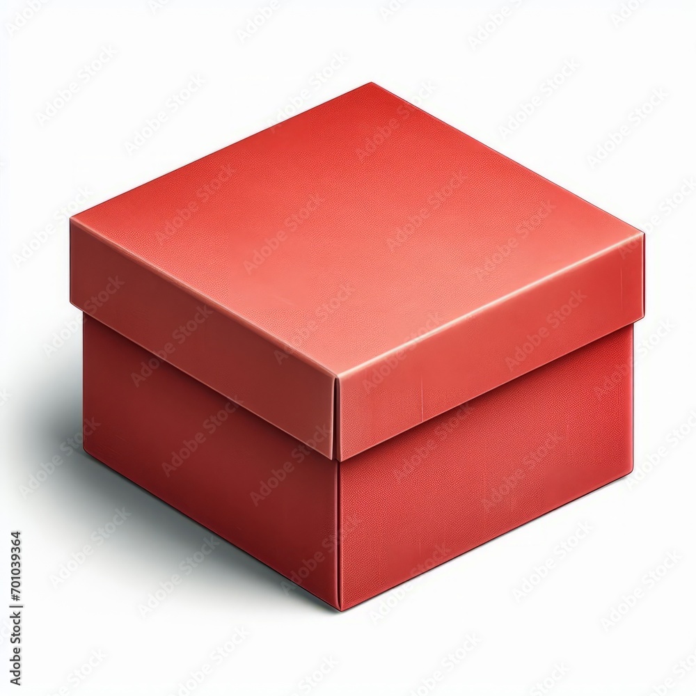 red box isolated on white red box isolated on white