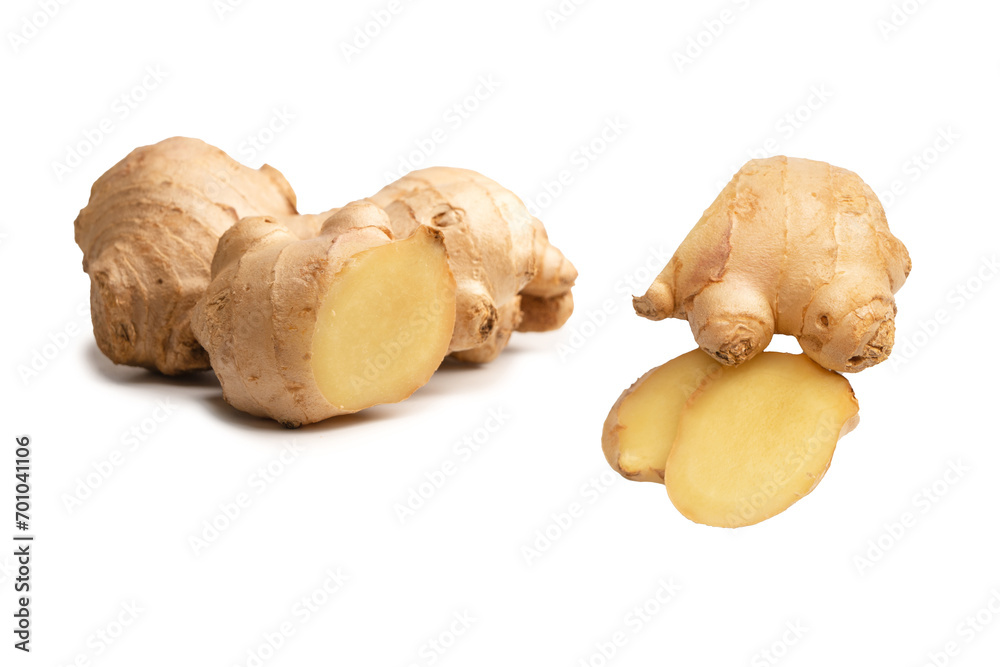 Ginger root isolated on white background. Ginger root isolated on white background.
