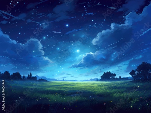 night sky with stars