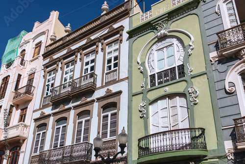 Neoclassicism And Art Nouveau Facades In The Triana Quarter photo