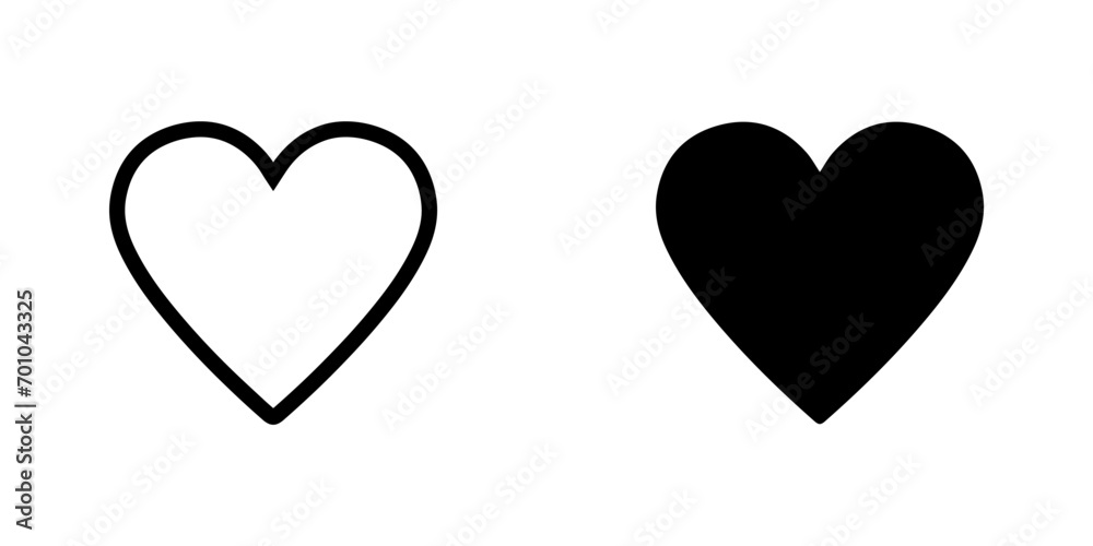 Heart icon vector. Love sign symbol vector. Heart vector icon illustration isolated on white background