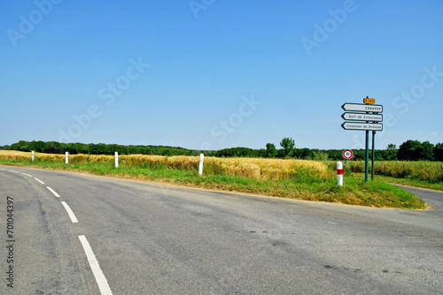 Chaussy; France - june 16 2023 : countryside photo