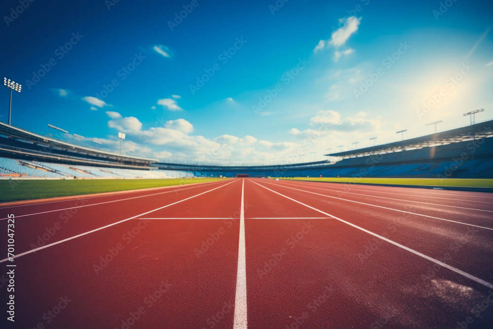 Bright Stadium During Daytime Run