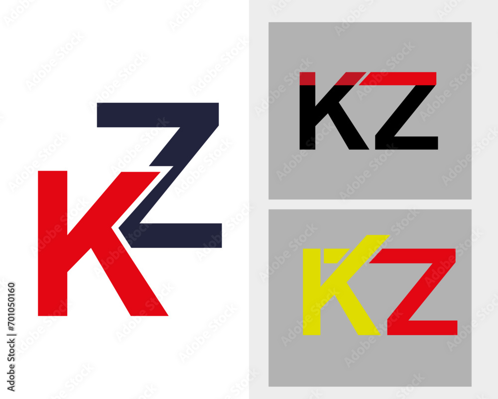 zk Letter Initial Logo Design Template Vector Illustration in 2024 zk Letter Initial Logo Design Template Vector Illustration in 2024