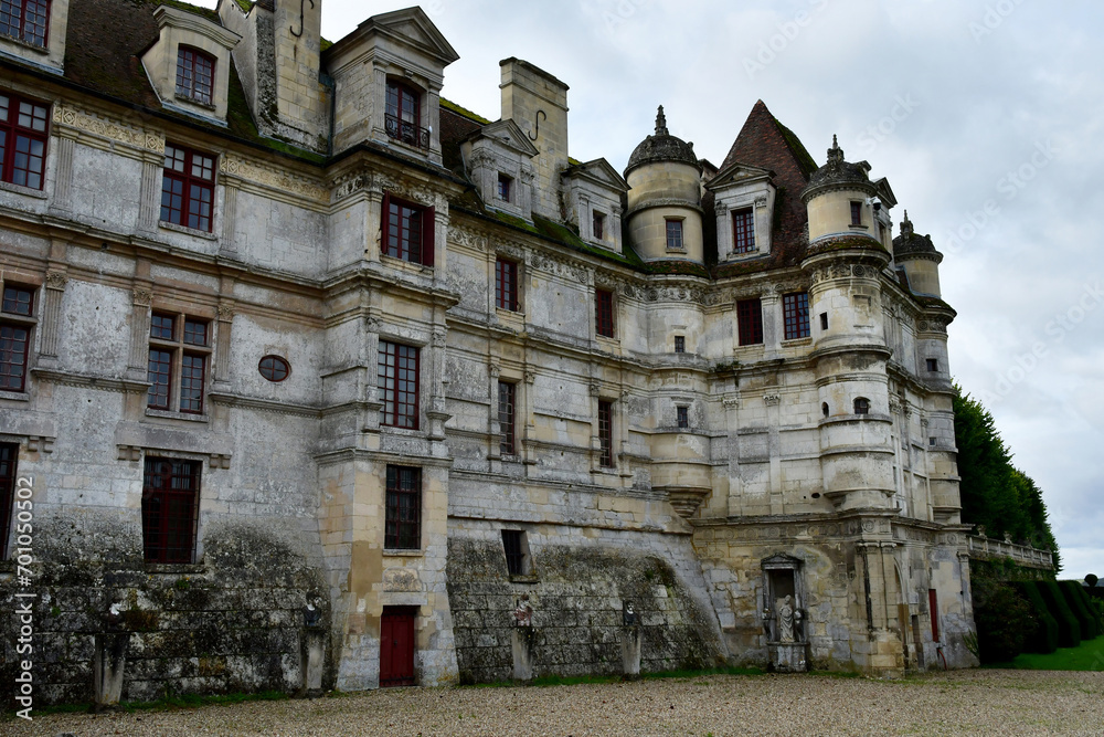 Ambleville; France - september 19 2023 : castle