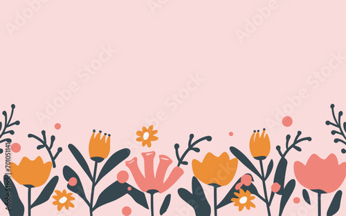Valentine s day  women s day  spring abstract background poster with copy space. Good for postcards  email header  wallpaper  banner  events  covers  advertising  and more.