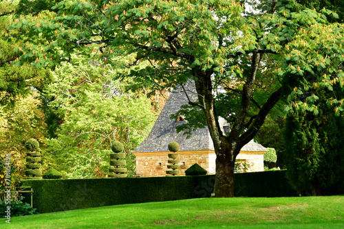 Salignac Eyvigues; France - october 7 2023 : the Eyrignac manor gardens photo