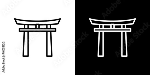 神社の鳥居のアイコン