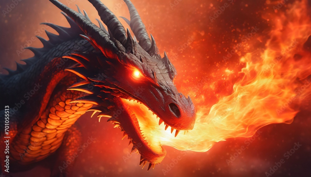 火を吹くドラゴン 火を吹くドラゴン