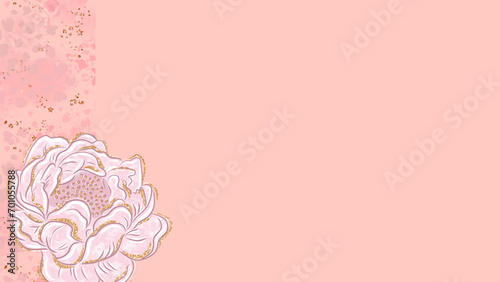 Foto stylized flowers - antique  -  pink colours, stylized graphics for the holidays,