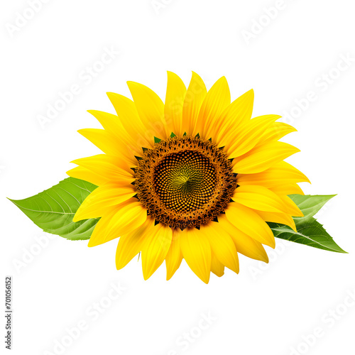 Sunflower Isolated on Transparent Background