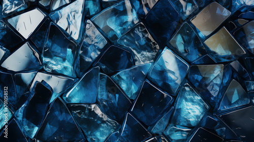 blue saphire crystal, beautiful jewels for jewelry and luxury product, cyan diamond and colored glass