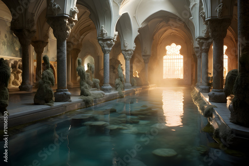 Roman bath, ancient roman spa, swimming, beautiful swimming pool, spa pool, realx