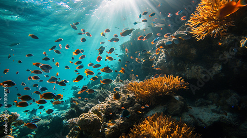 Healthy coral reefs boosting fishing and tourism  AI Generated