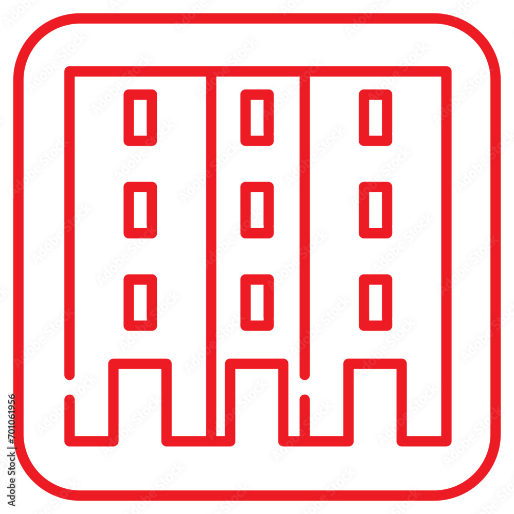 building red icon building red icon