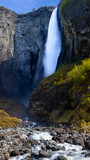 Vettisfossen waterfall and river