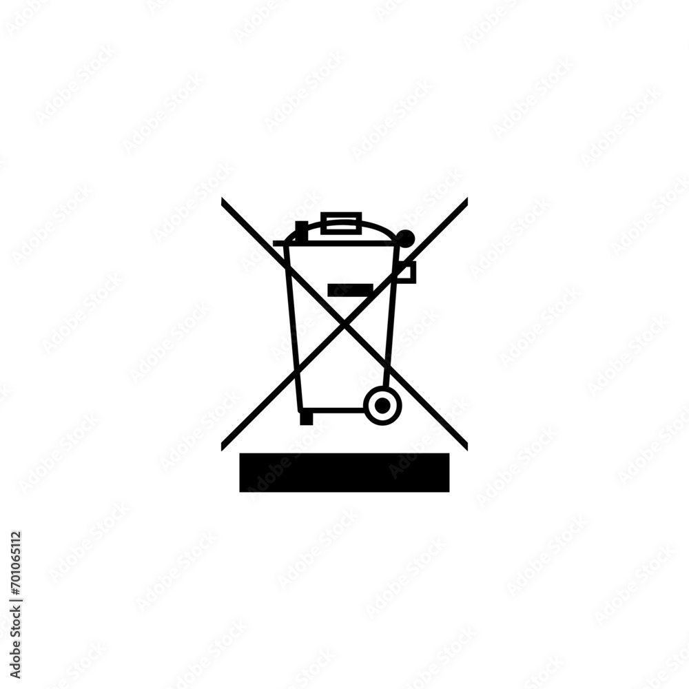 No waste symbol sign No waste symbol sign